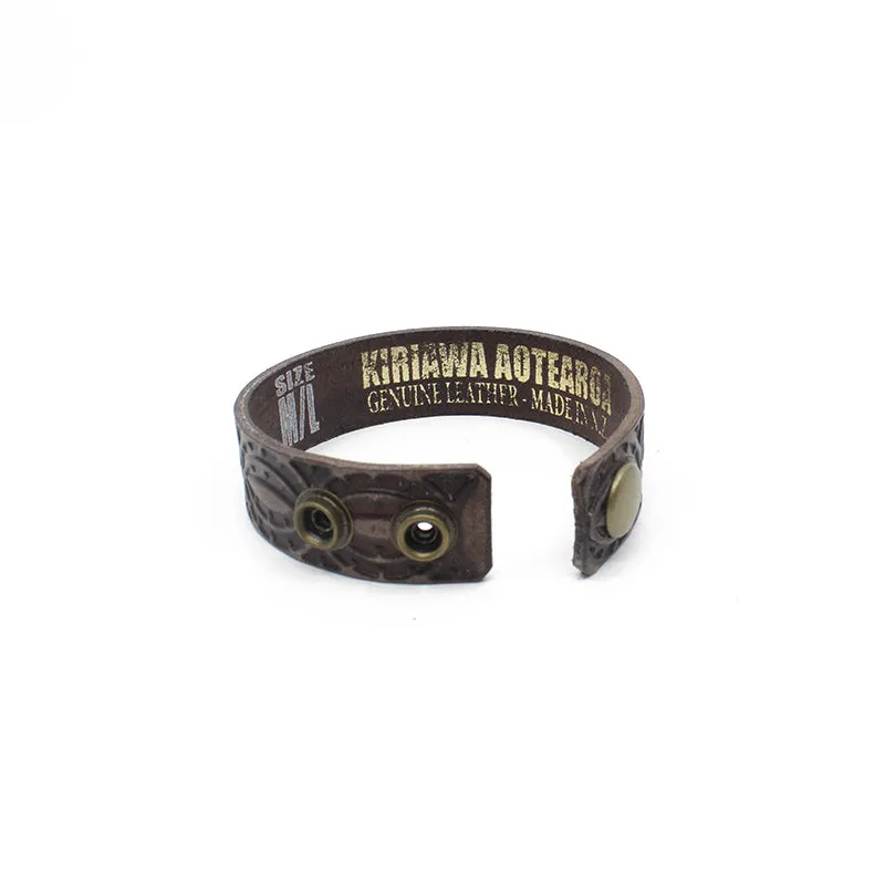 25mm Leather Wristband- Size M/L | by Darin Gordine