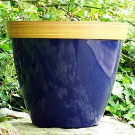 30cm Provence Basket Midnight Blue Plant Pot