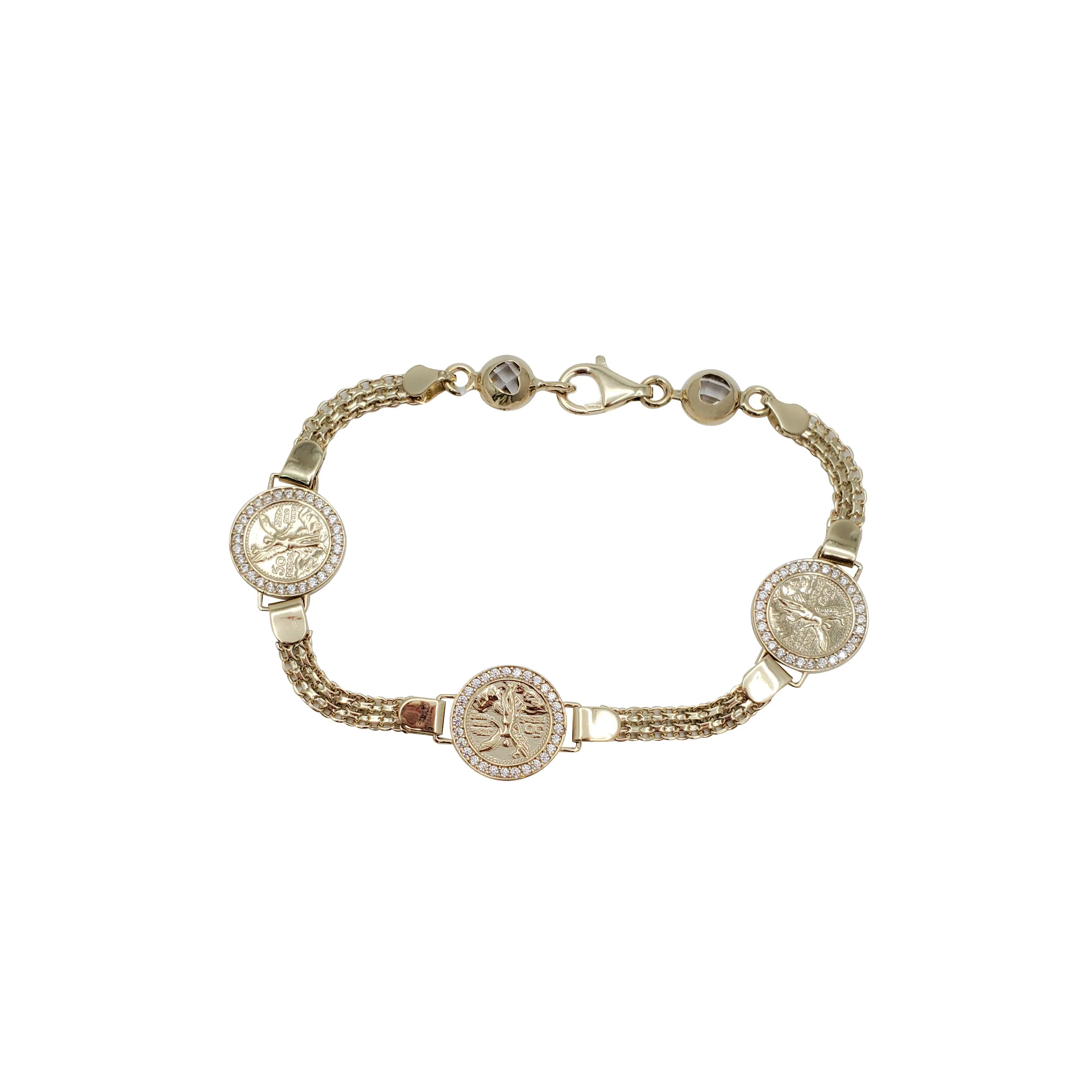50 Pesos Gold Coin Bracelet (14K)