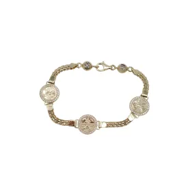 50 Pesos Gold Coin Bracelet (14K)