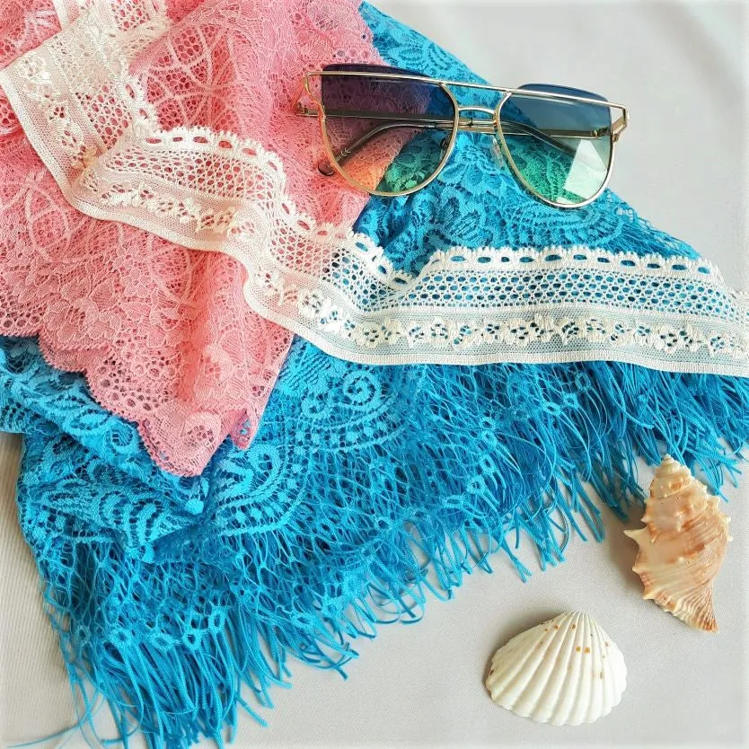 9 Meter - Beach Box | Neon | Blue Fringe Top