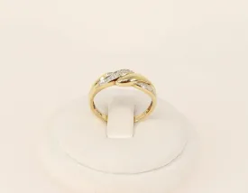 9ct Gold & Diamond Band Ring