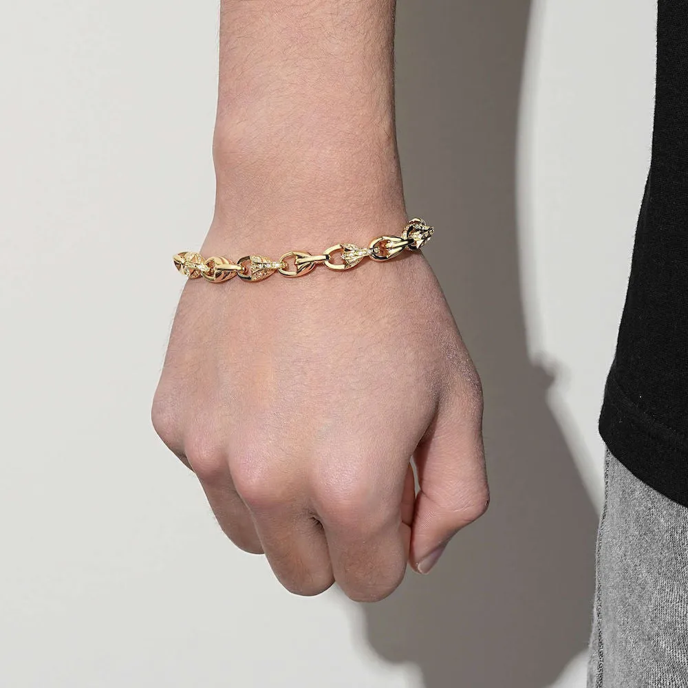 9mm Gold Filled Bonded Tulip Bracelet Pattern Albert Clasp
