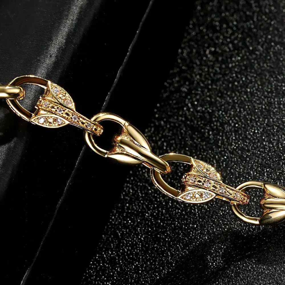 9mm Gold Filled Bonded Tulip Bracelet Pattern Albert Clasp