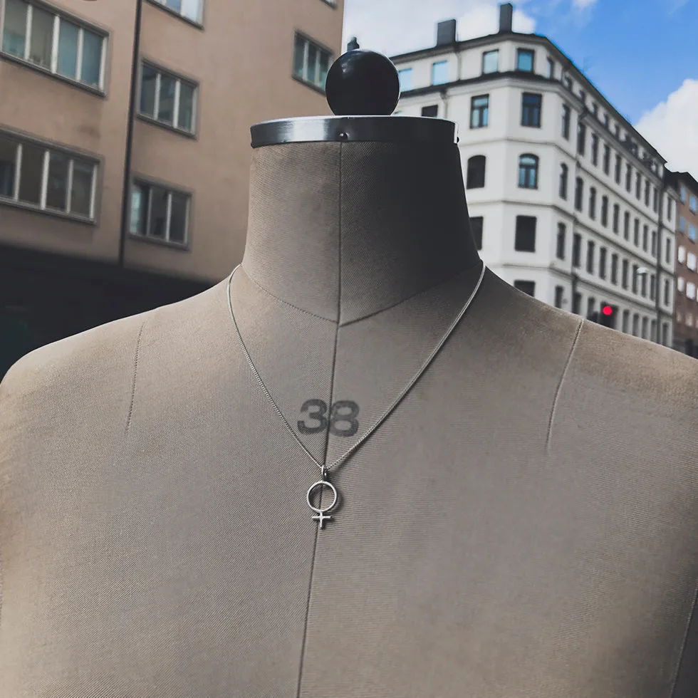 Ada Feminist Pendant Necklace Bronze