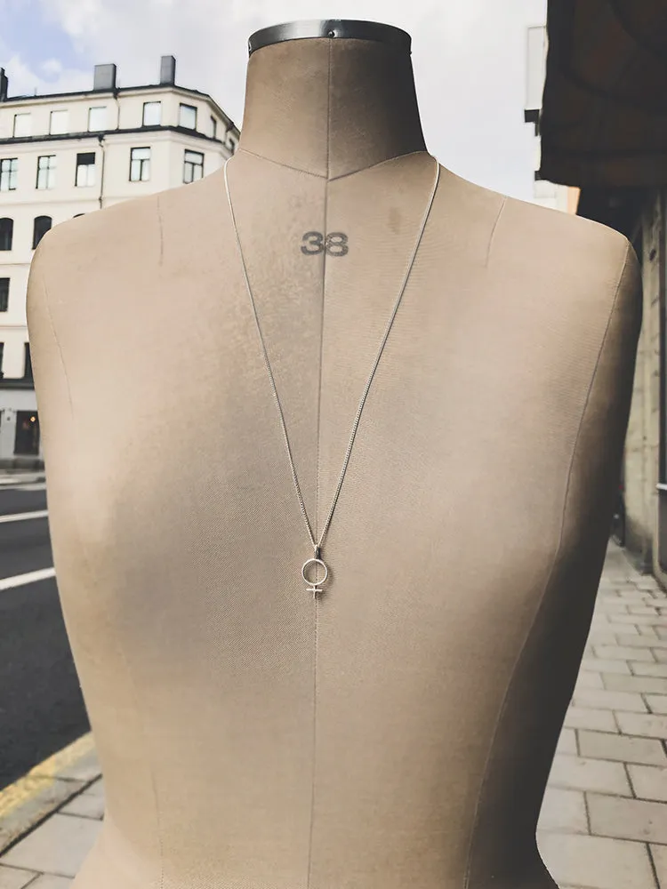Ada Feminist Pendant Necklace Bronze