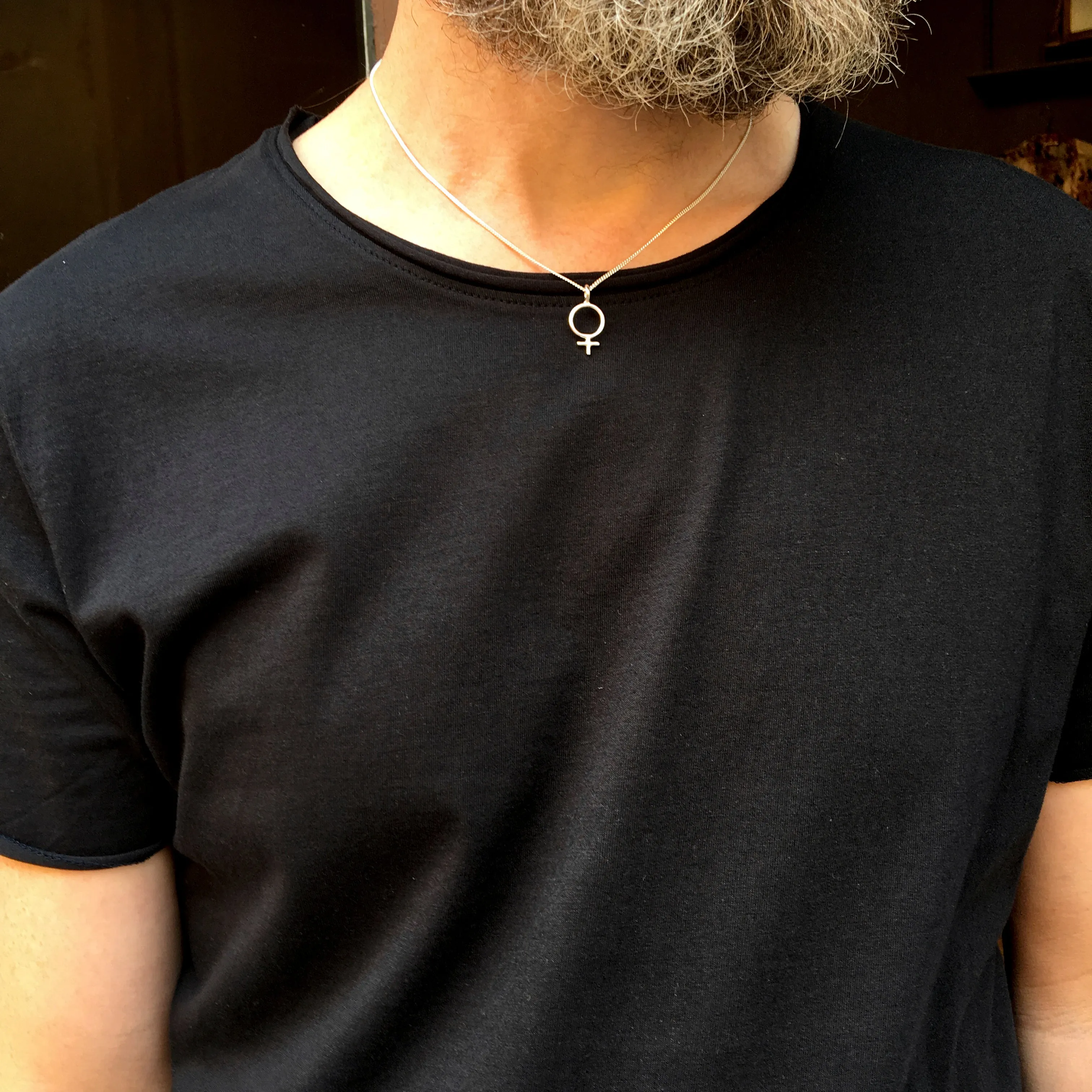 Ada Feminist Pendant Necklace Bronze