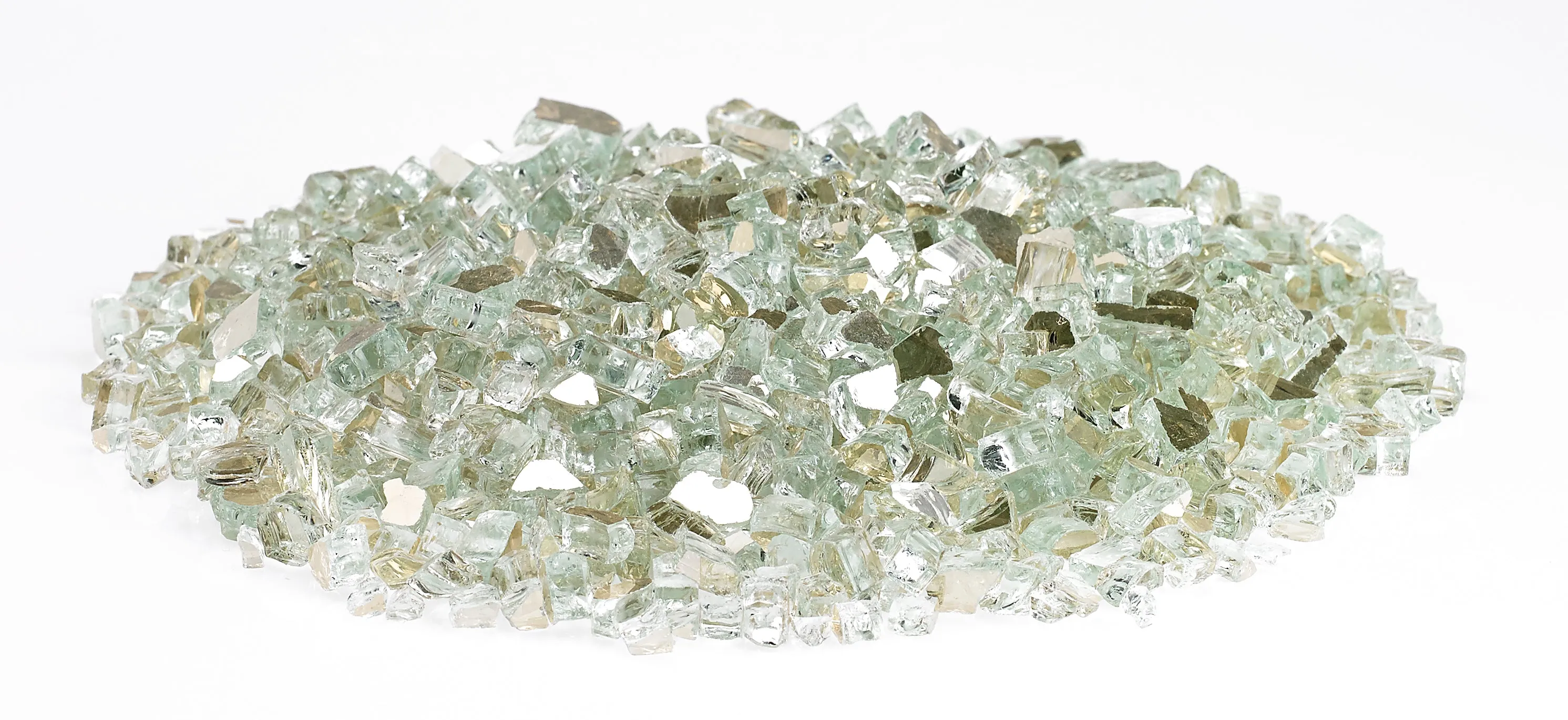AFG - 1/4" Platinum Reflective Fire Glass - 10LB Jar