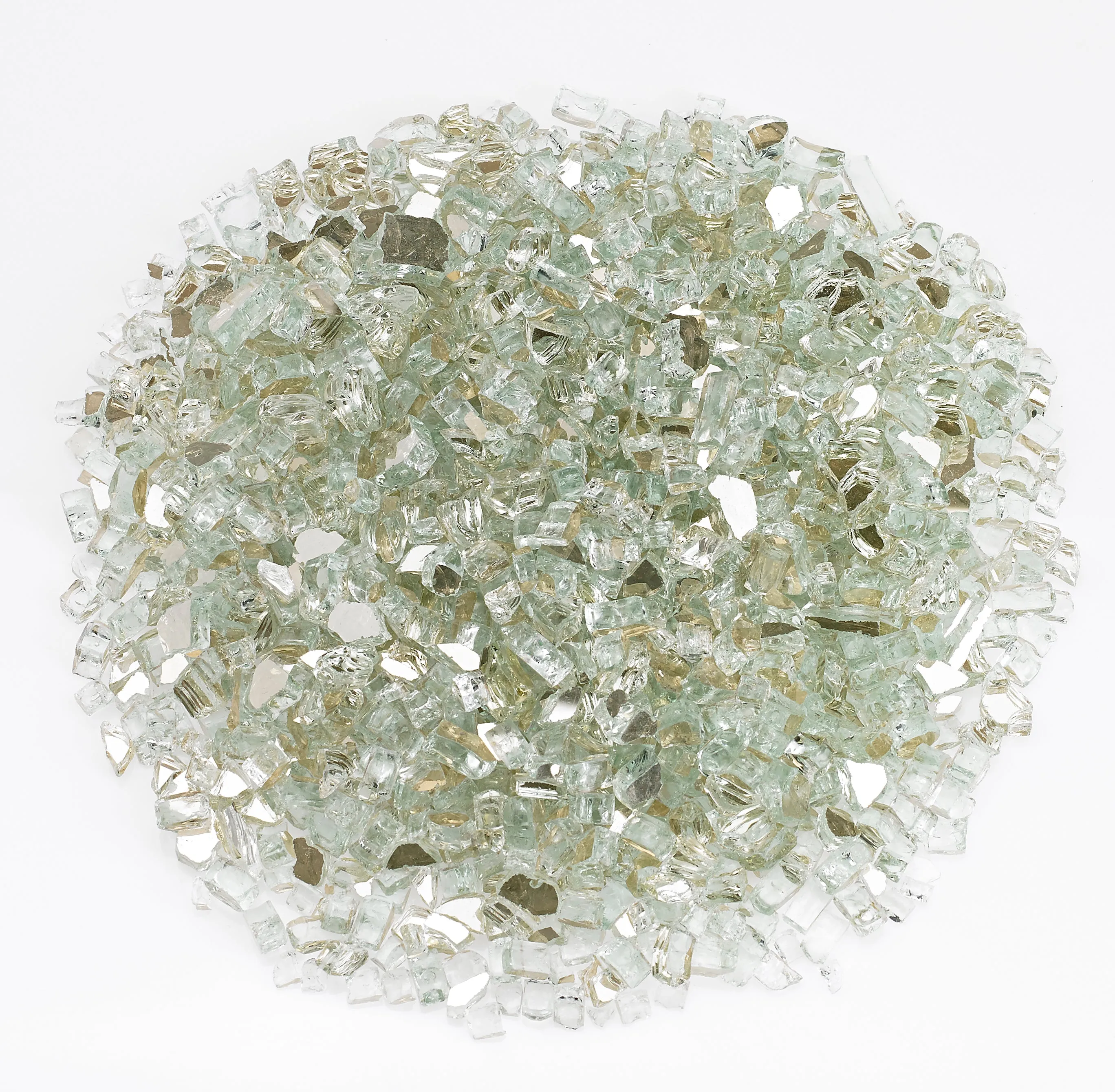 AFG - 1/4" Platinum Reflective Fire Glass - 10LB Jar