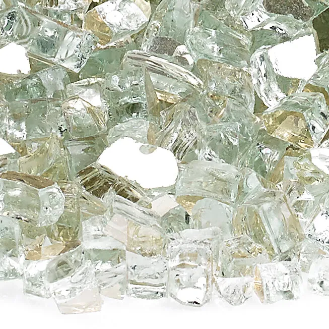 AFG - 1/4" Platinum Reflective Fire Glass - 10LB Jar