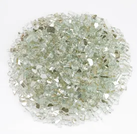 AFG - 1/4" Platinum Reflective Fire Glass - 10LB Jar