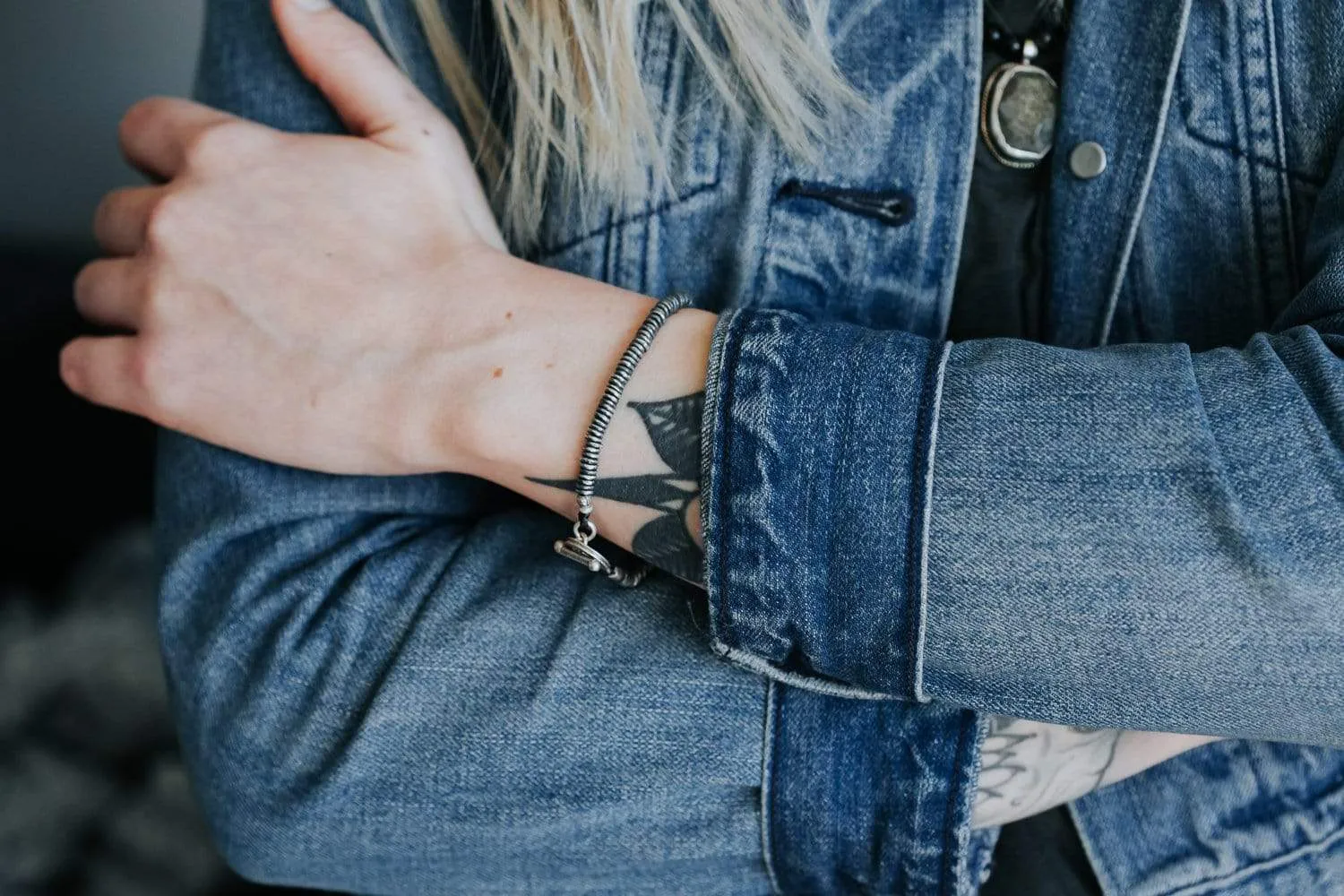 Aged Hill Tribe Silver Bracelet