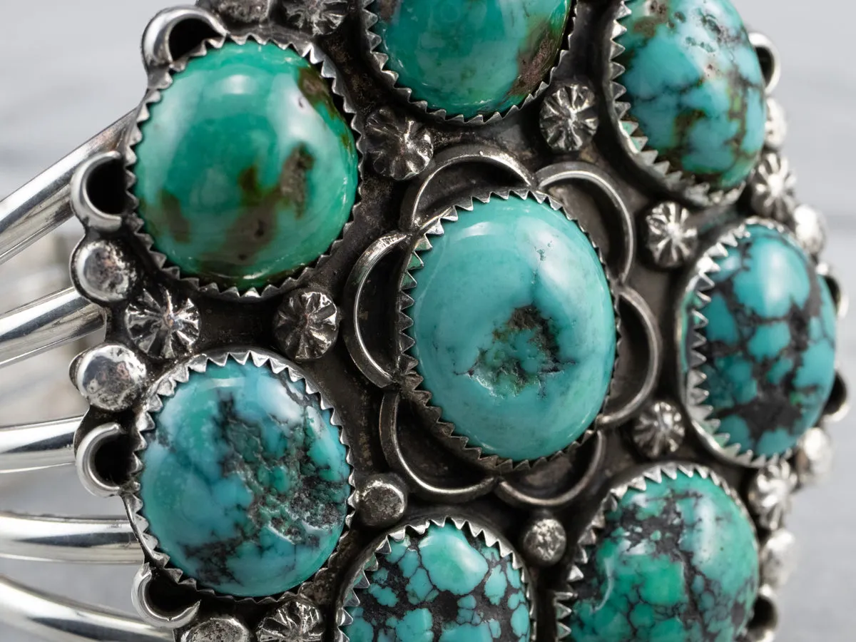 American Turquoise Sterling Silver Cuff Bracelet