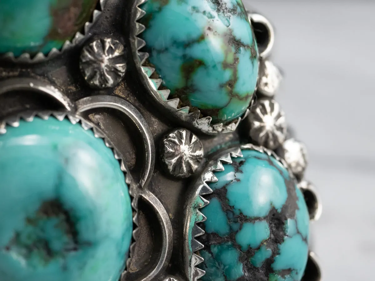 American Turquoise Sterling Silver Cuff Bracelet