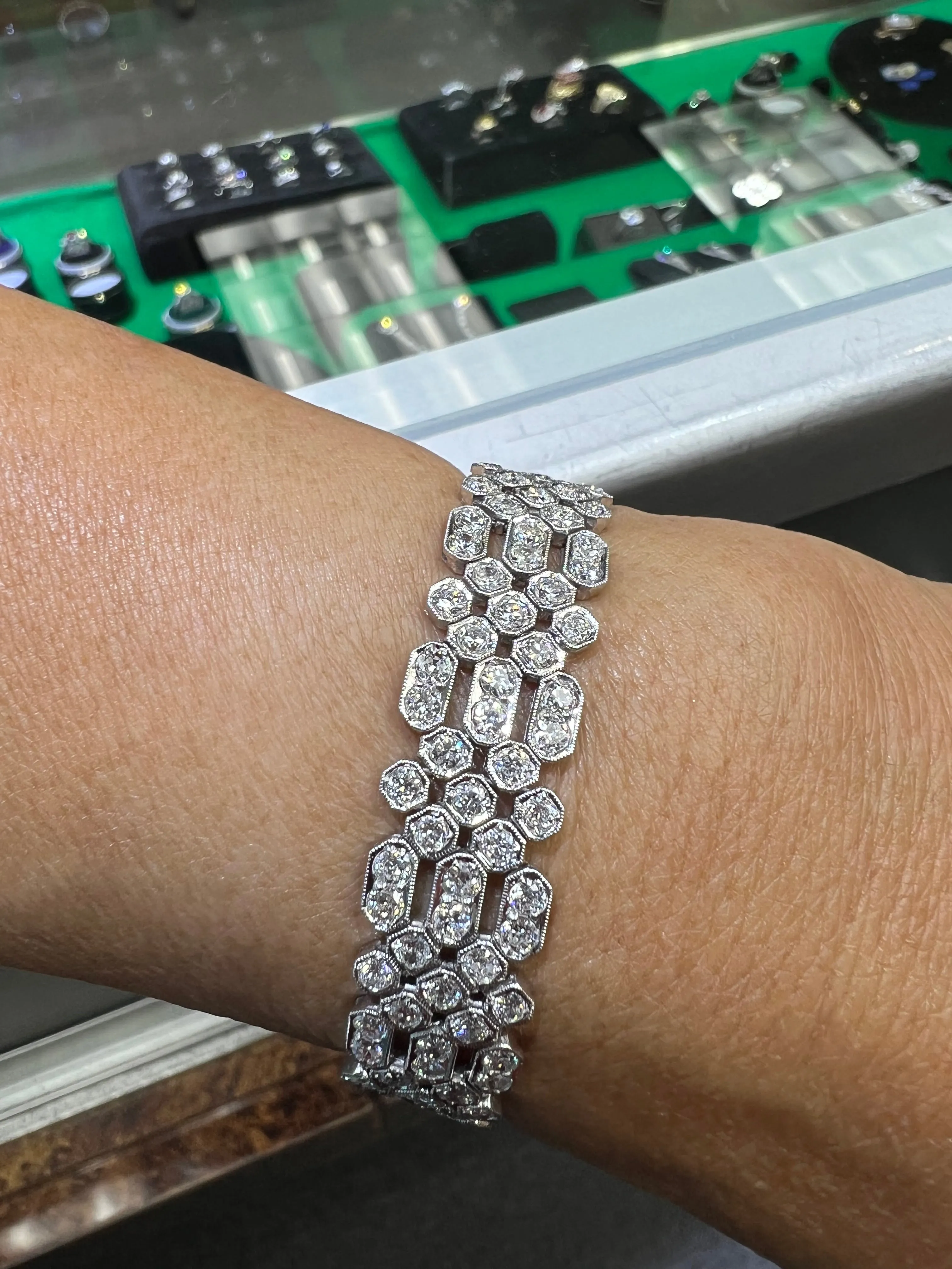 Art Deco Diamond Platinum Bracelet