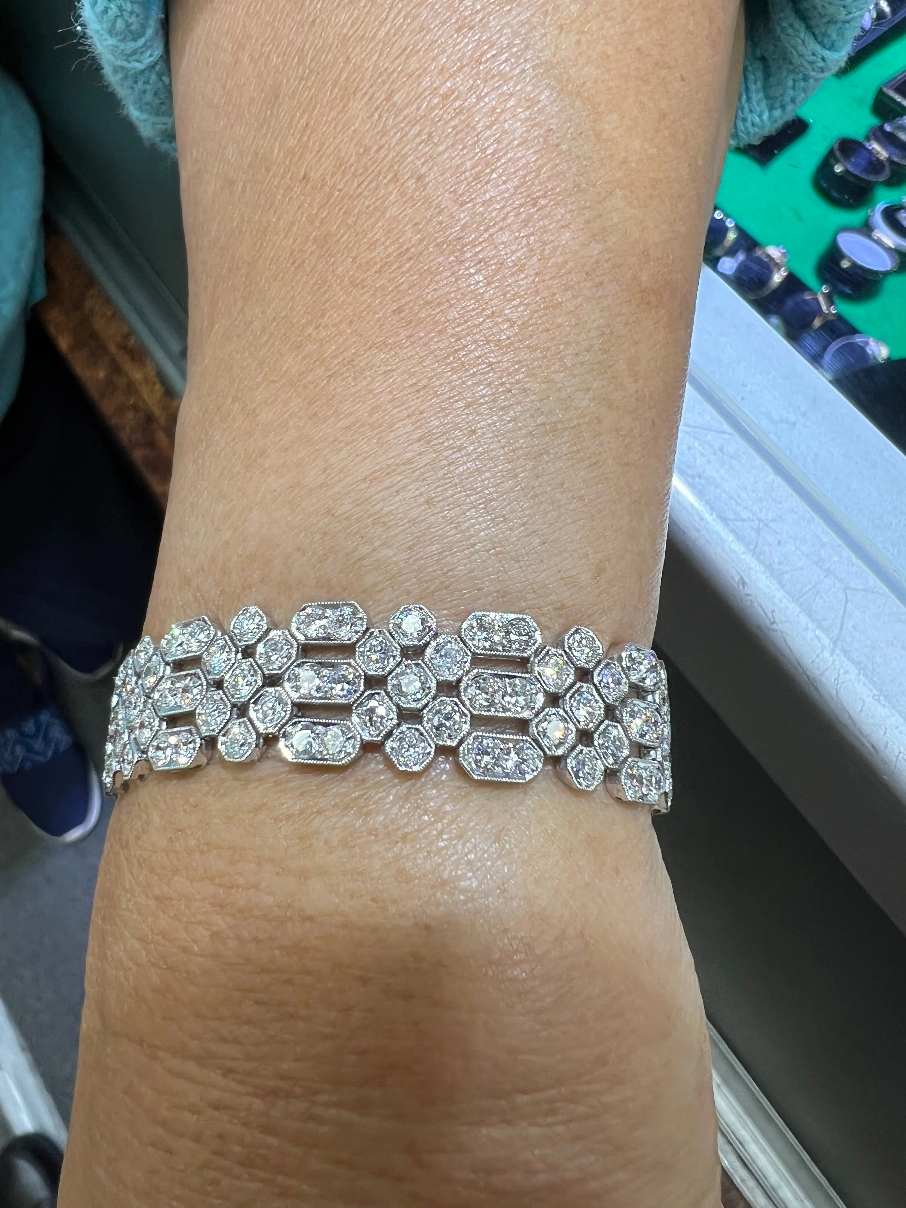 Art Deco Diamond Platinum Bracelet