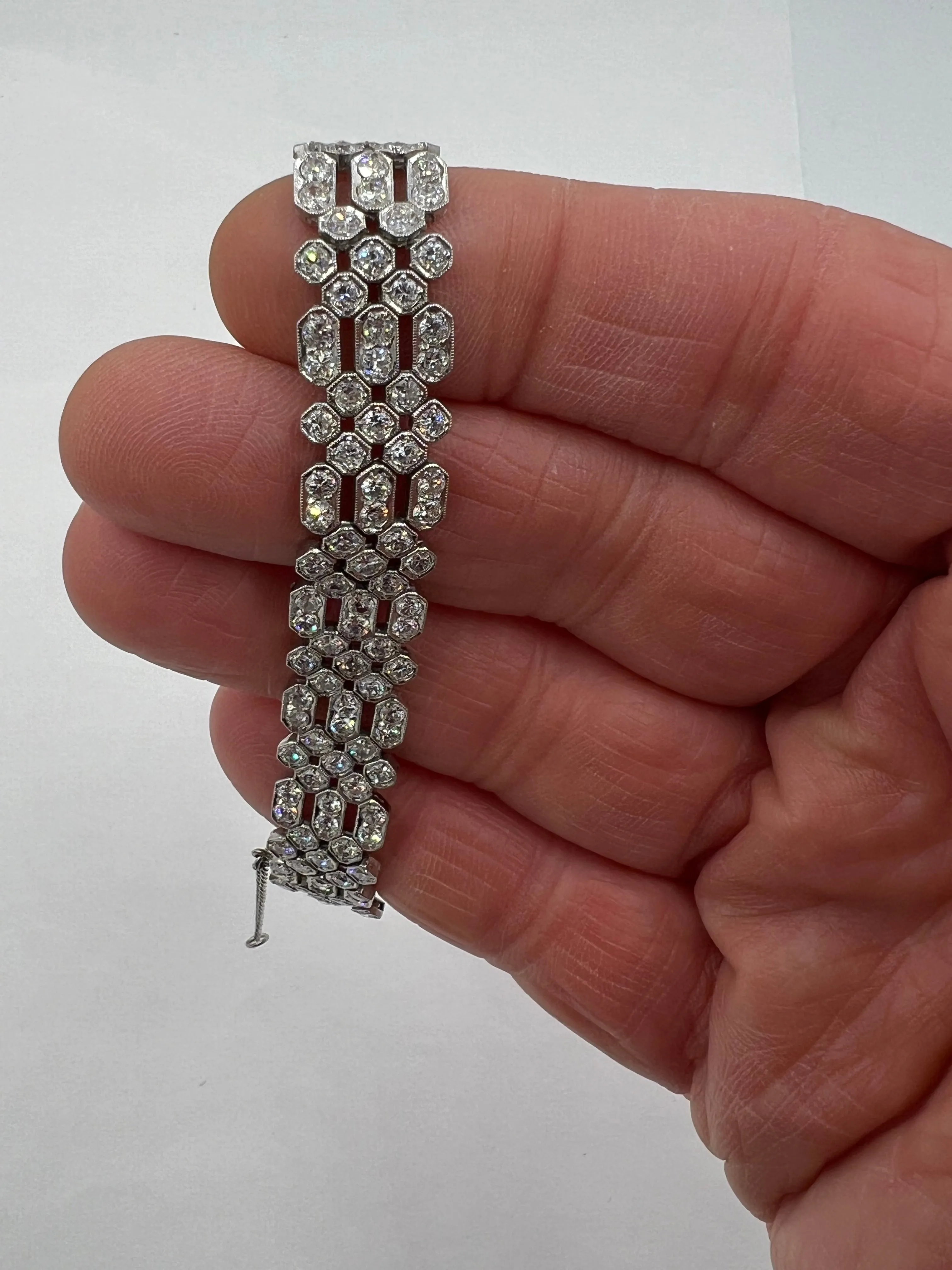 Art Deco Diamond Platinum Bracelet