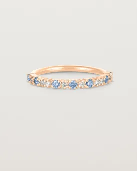 Aurelia Ring – Elegant Ceylon Sapphires & Sparkling Diamonds