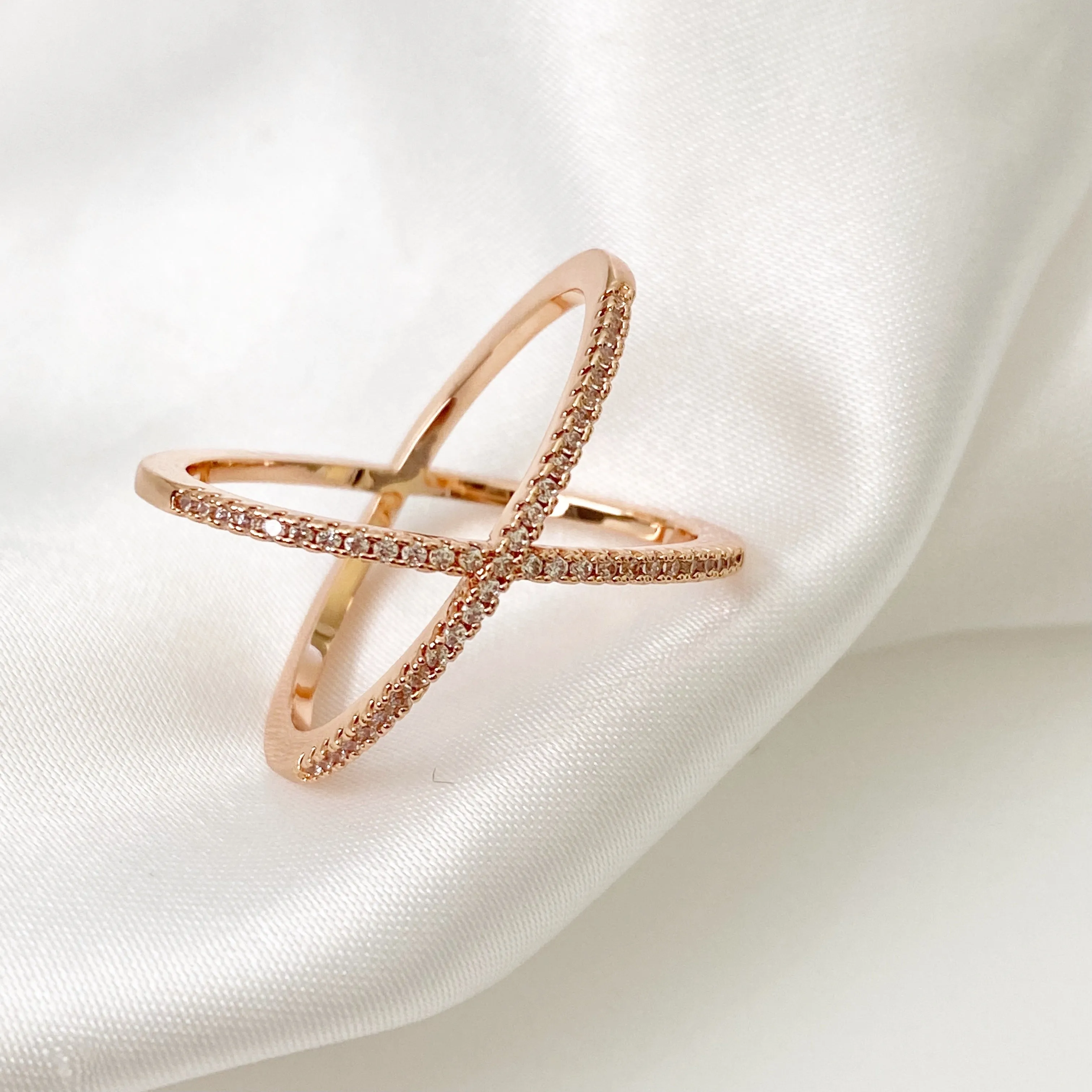 Ava Rose Gold Statement Ring