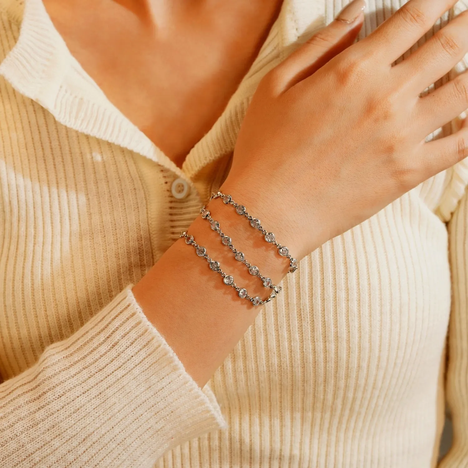 Bezel Link Necklace