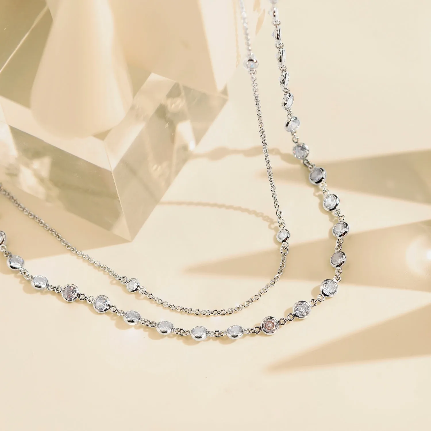 Bezel Link Necklace