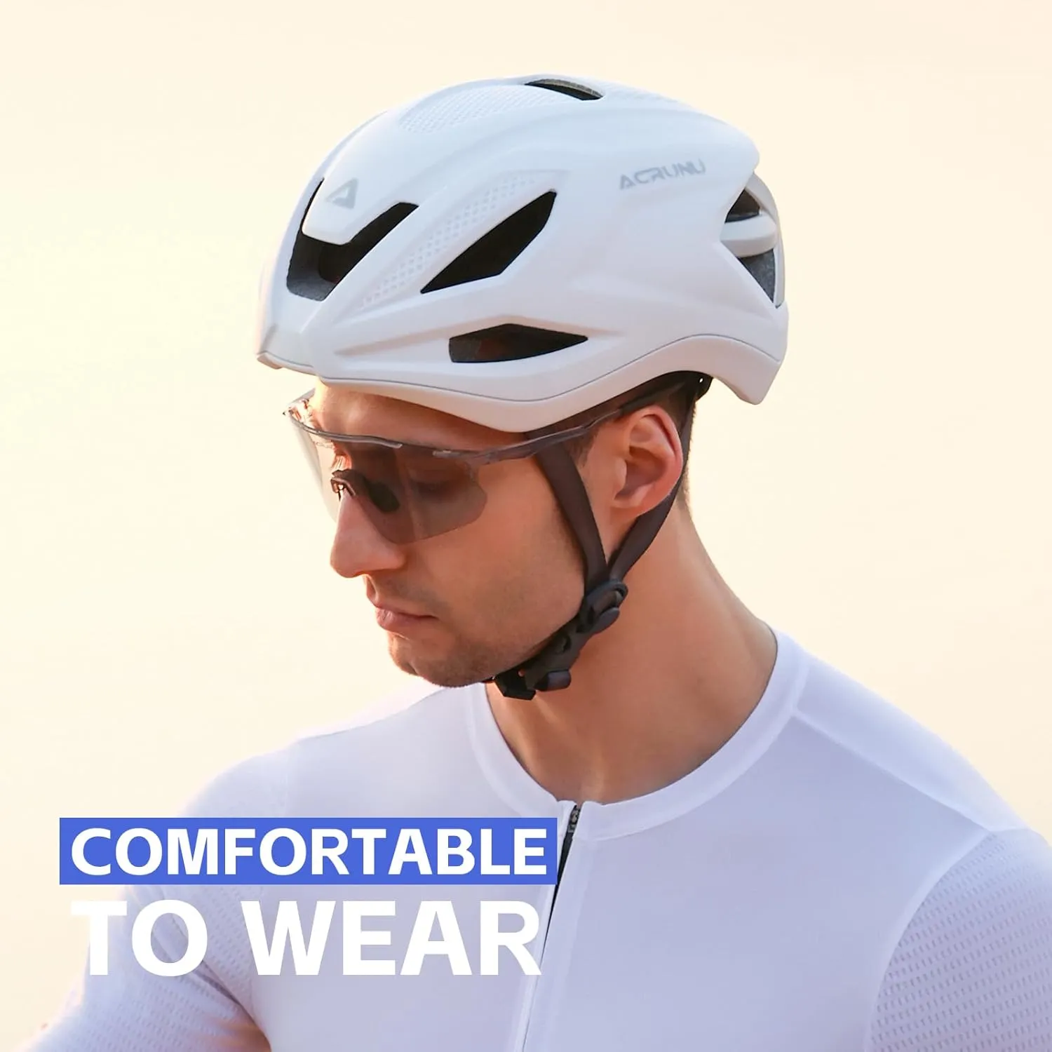 Bike Helmet for Adults, Road Bicycle Helmet Certified Adjustable Cycling Helmet EPS Foam Interior, Lightweight Impact Protection for Men & Women