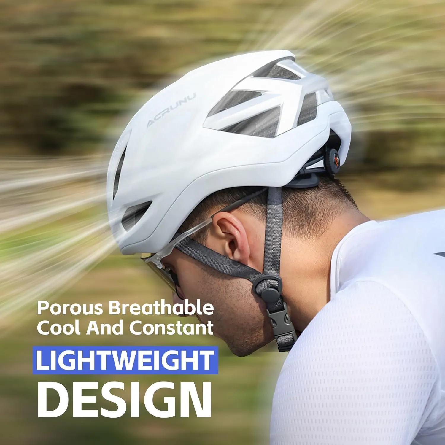 Bike Helmet for Adults, Road Bicycle Helmet Certified Adjustable Cycling Helmet EPS Foam Interior, Lightweight Impact Protection for Men & Women