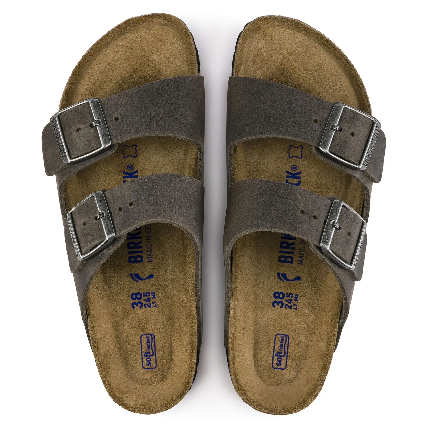 Mens or Womens Birkenstock Arizona Soft Footbed Oiled Leather Sandals