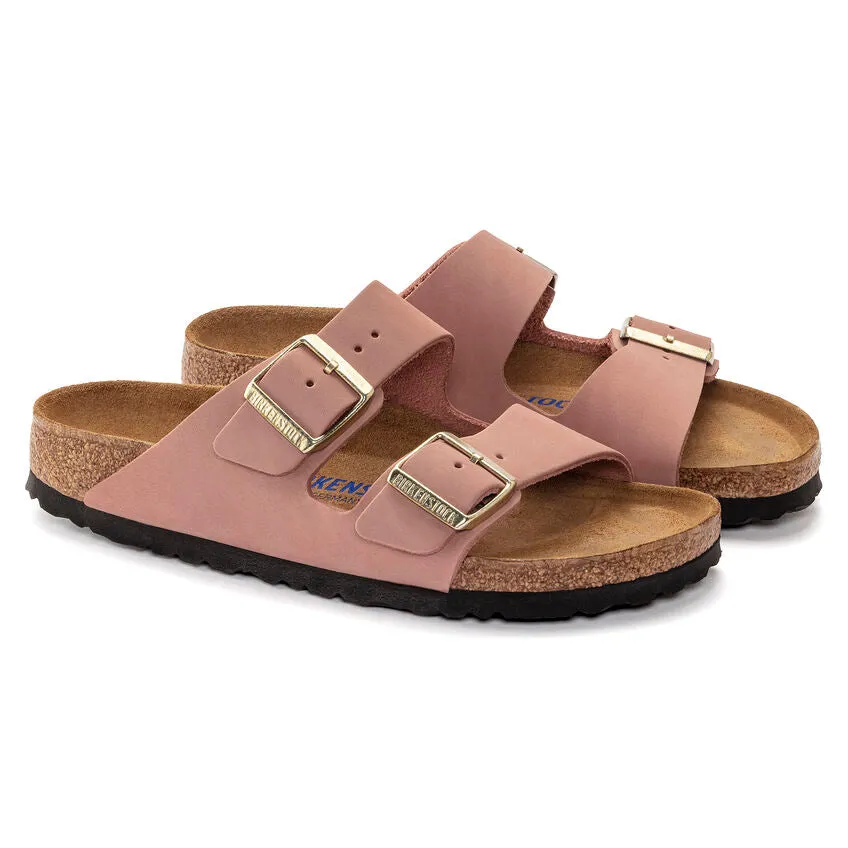 BIRKENSTOCK Womens Arizona Soft Footbed Sandals in Old Rose