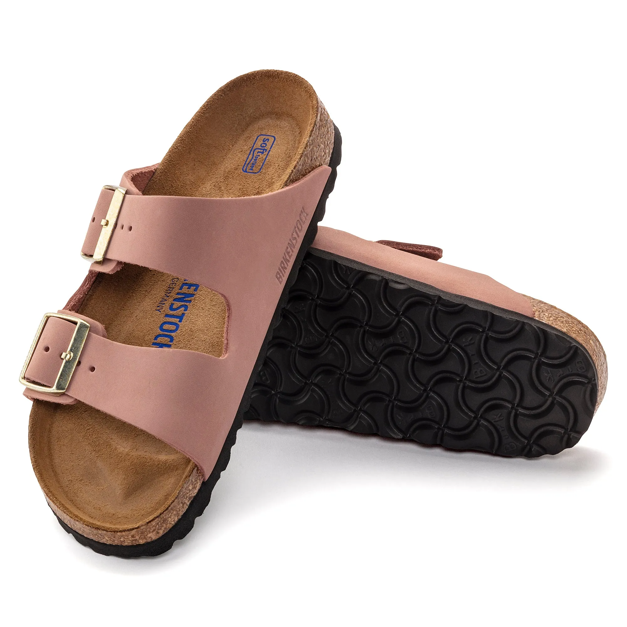 BIRKENSTOCK Womens Arizona Soft Footbed Sandals in Old Rose