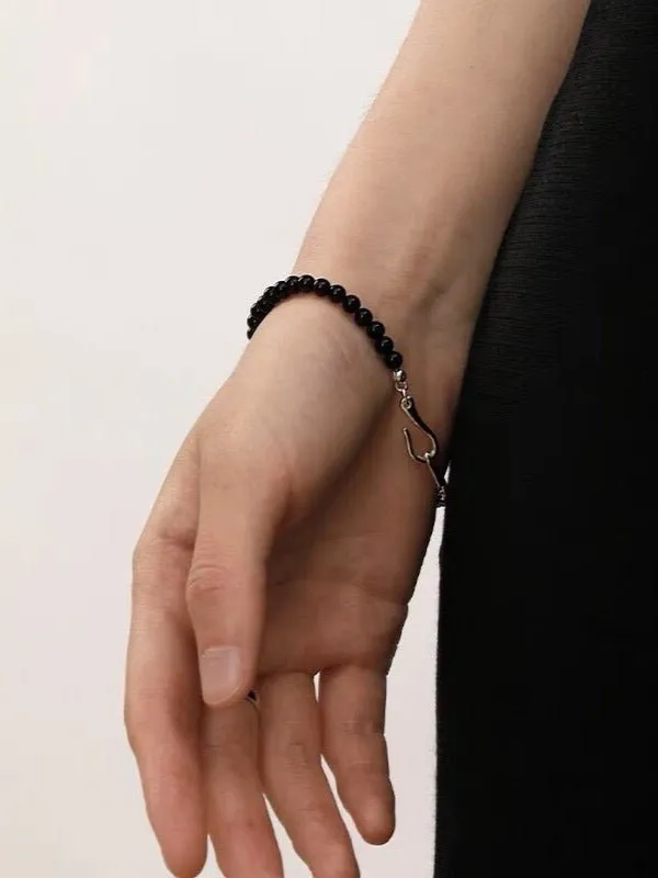 Black Onyx Beaded Bracelet