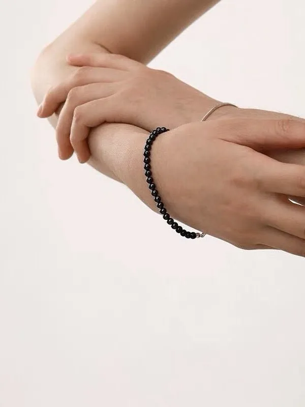 Black Onyx Beaded Bracelet