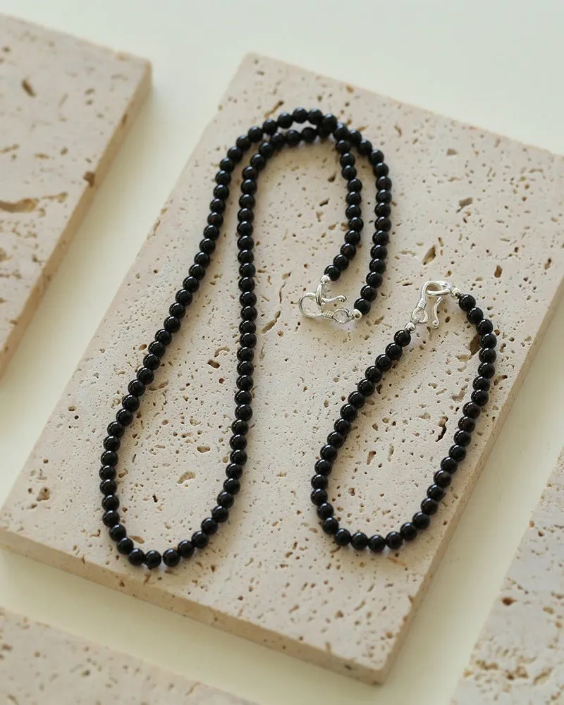 Black Onyx Beaded Bracelet