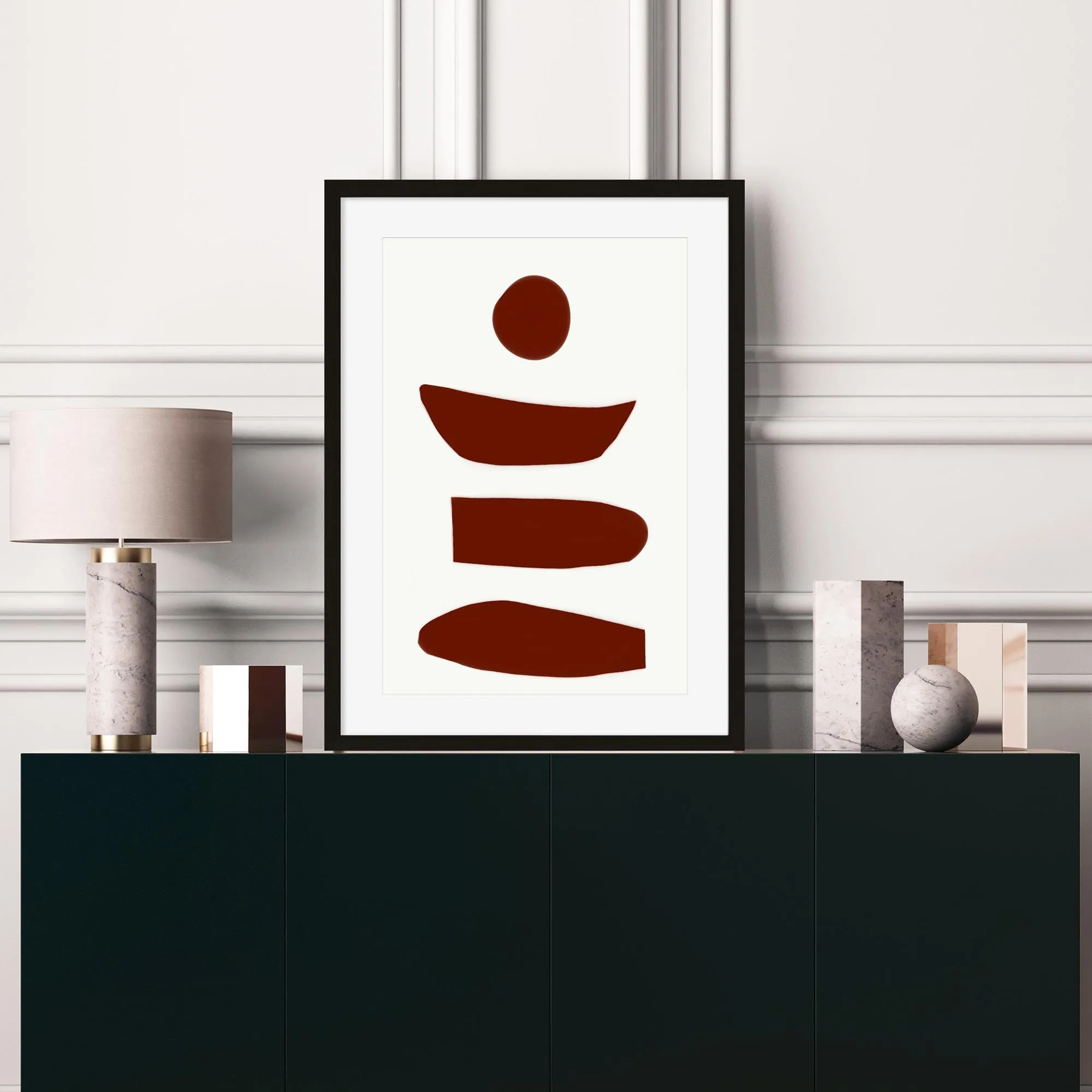 Boho Design Framed Art
