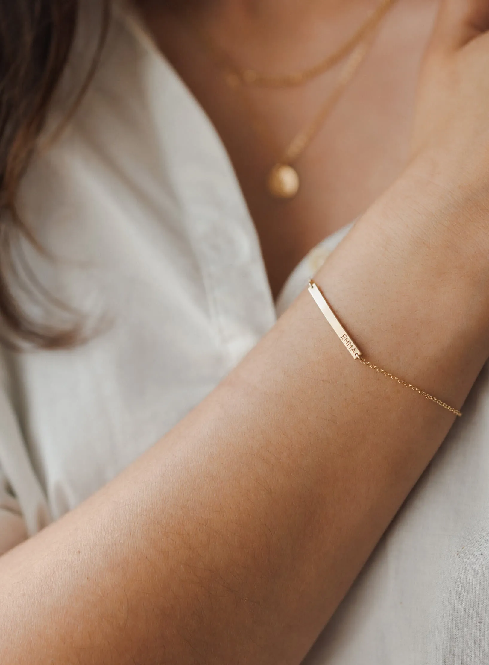 Bridesmaid Personalized Bracelet Set