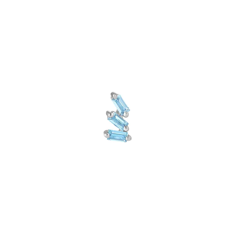 BUDDHA JEWELRY STAXX - LONDON BLUE TOPAZ - THREADLESS END