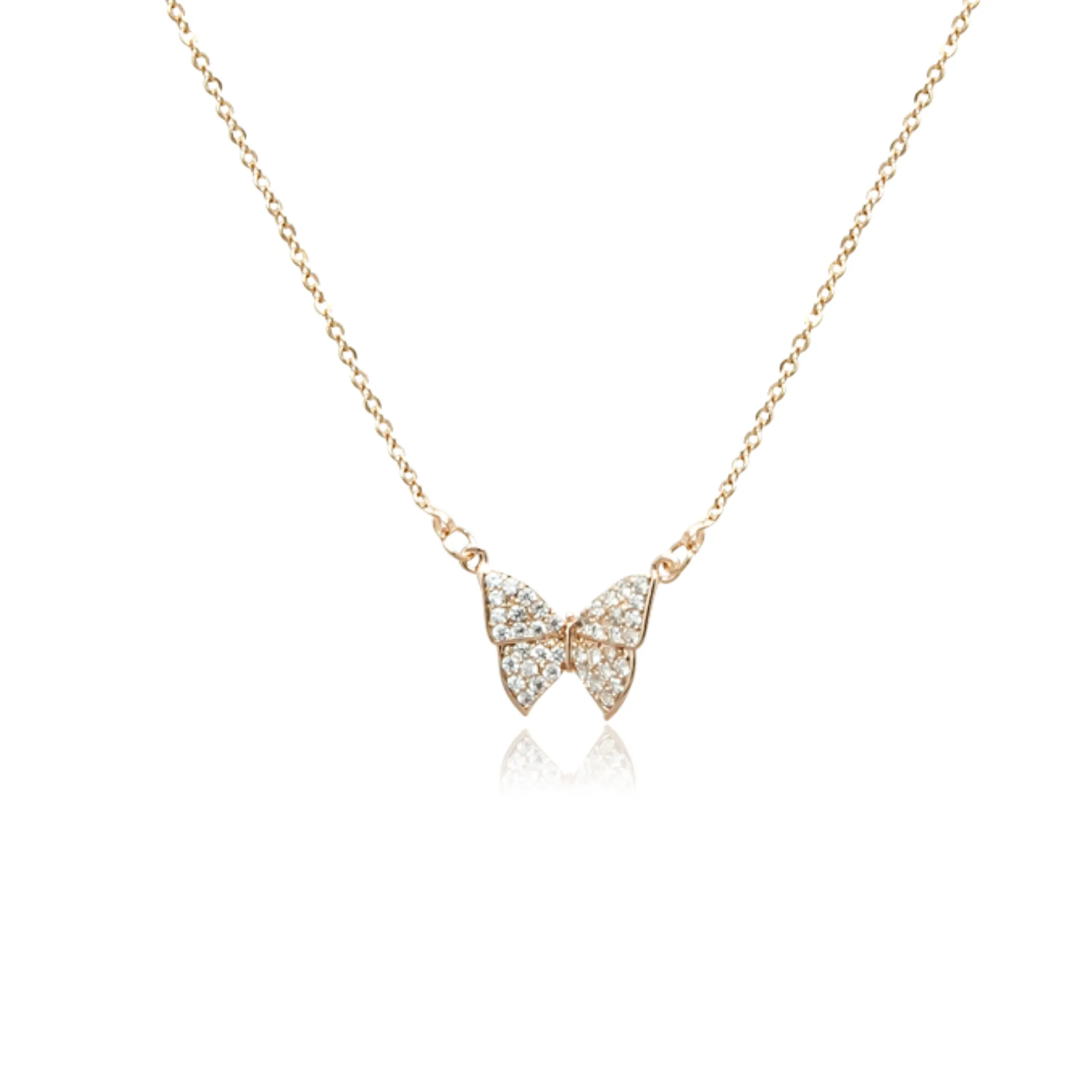 Butterfly Cubic Zirconia Necklace