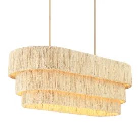 Caviana 48" 5 Lights Island Light Brass Finish