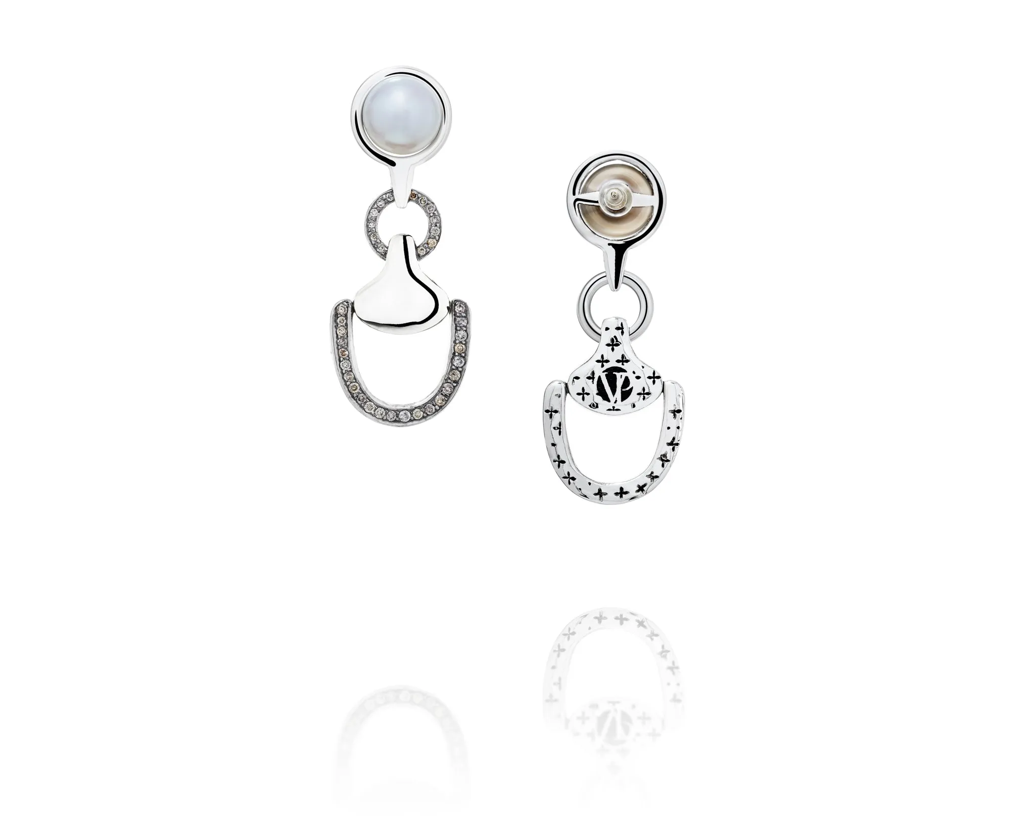Churchill Downs Earrings | Half Diamond