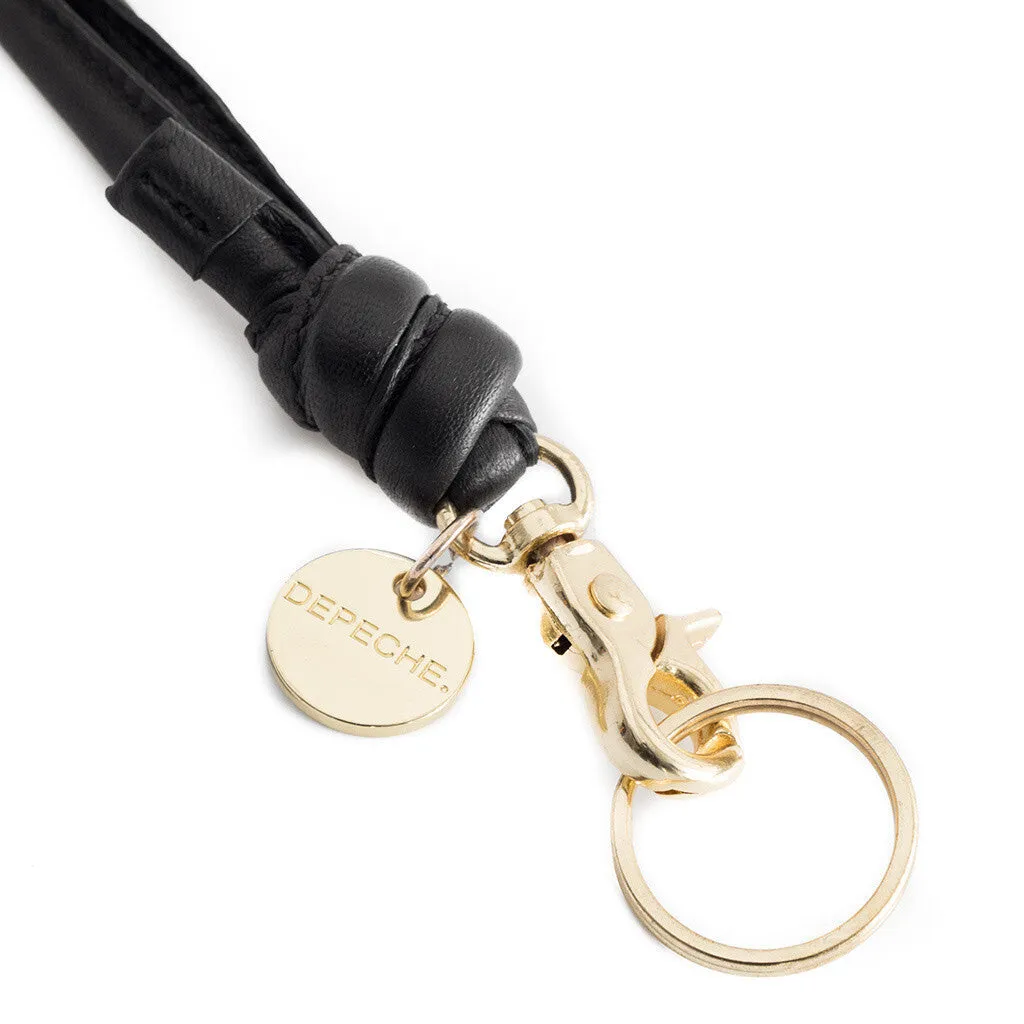 Classic keyhanger in soft leather / 15988 - Black (Nero)