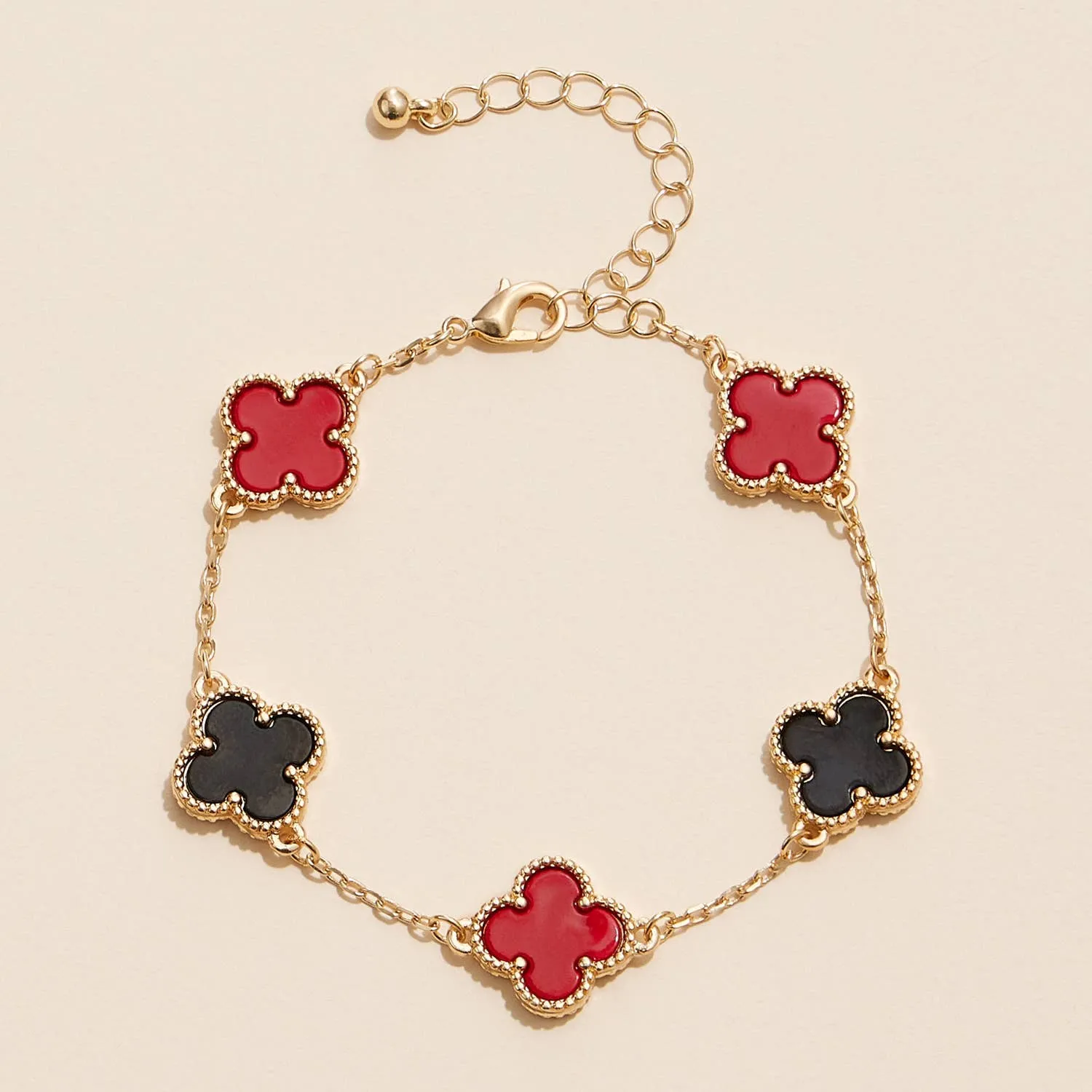 Clover Charms Gold Game Day Bracelet