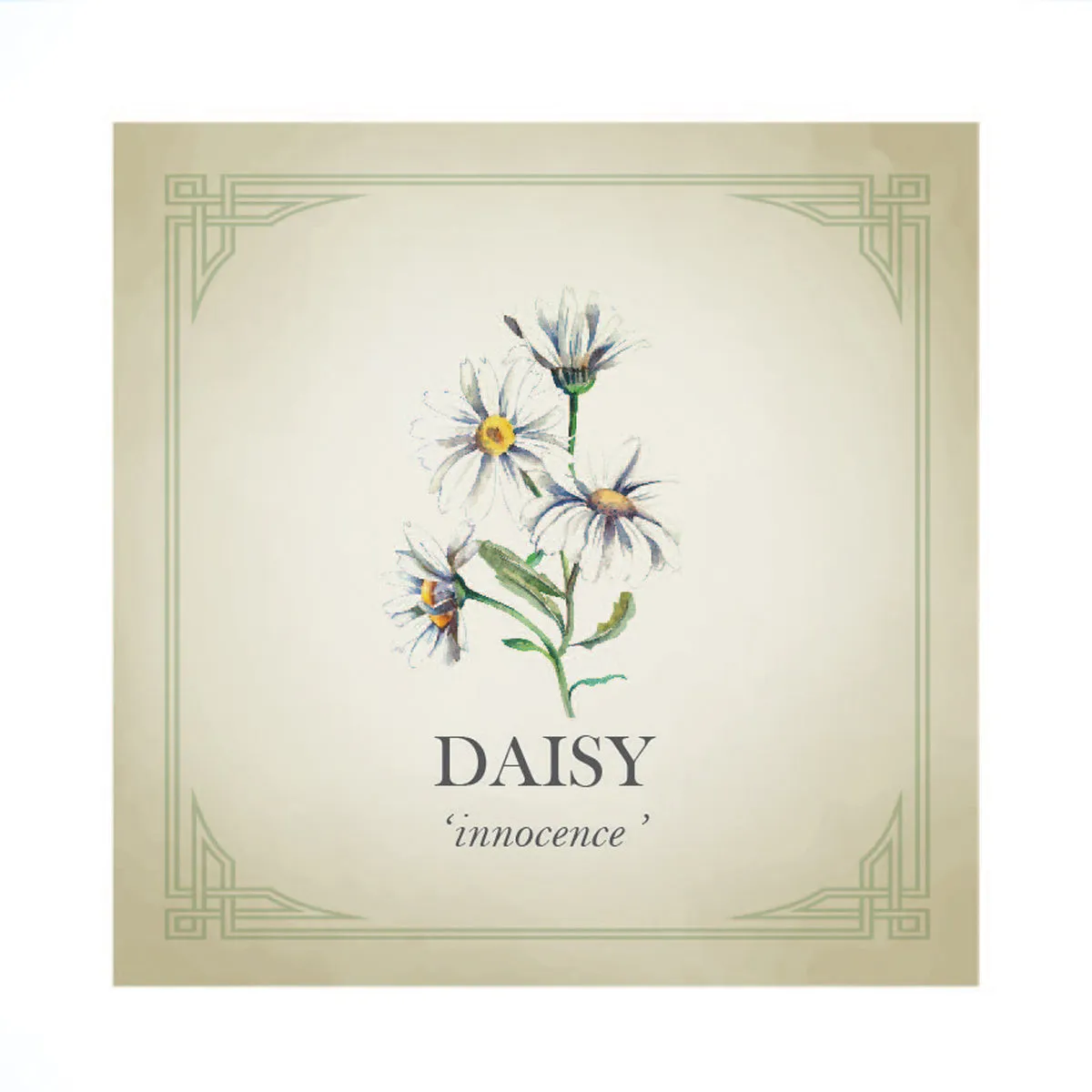 Daisy Flower Silver & Solid Gold Charm