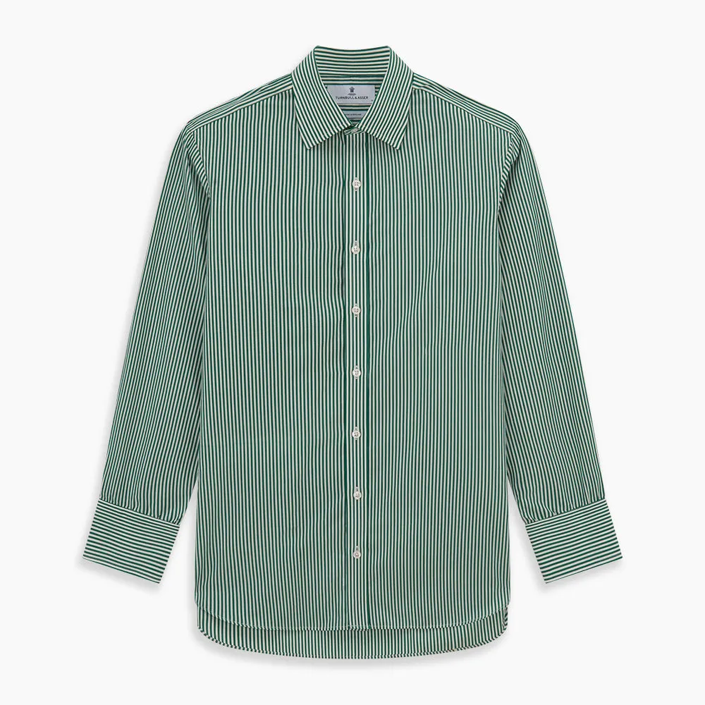 Dark Green Bengal Stripe Mayfair Shirt