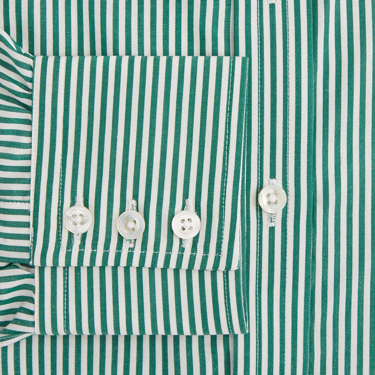 Dark Green Bengal Stripe Mayfair Shirt