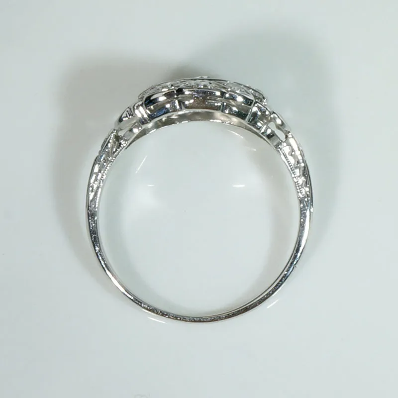 Darling Diamond & White Gold Deco Ring