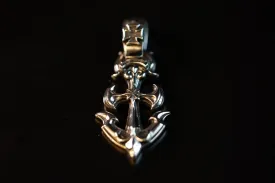 Deal Design x Bill Wall Leather Silver Anchor Pendant