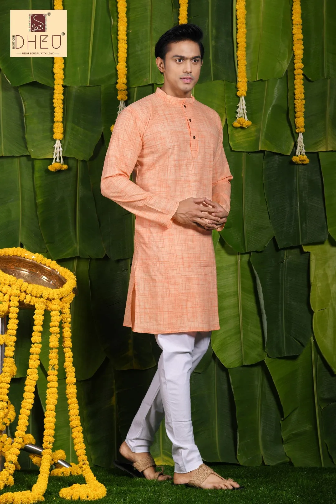 Dheu Pure Khadi Cotton Men's Kurta