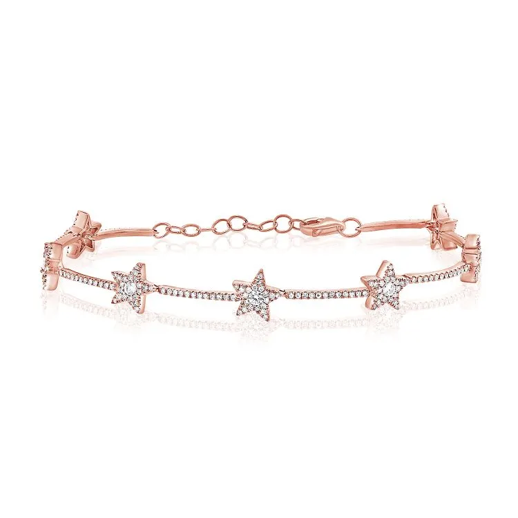 Diamond Star Tennis Bracelet