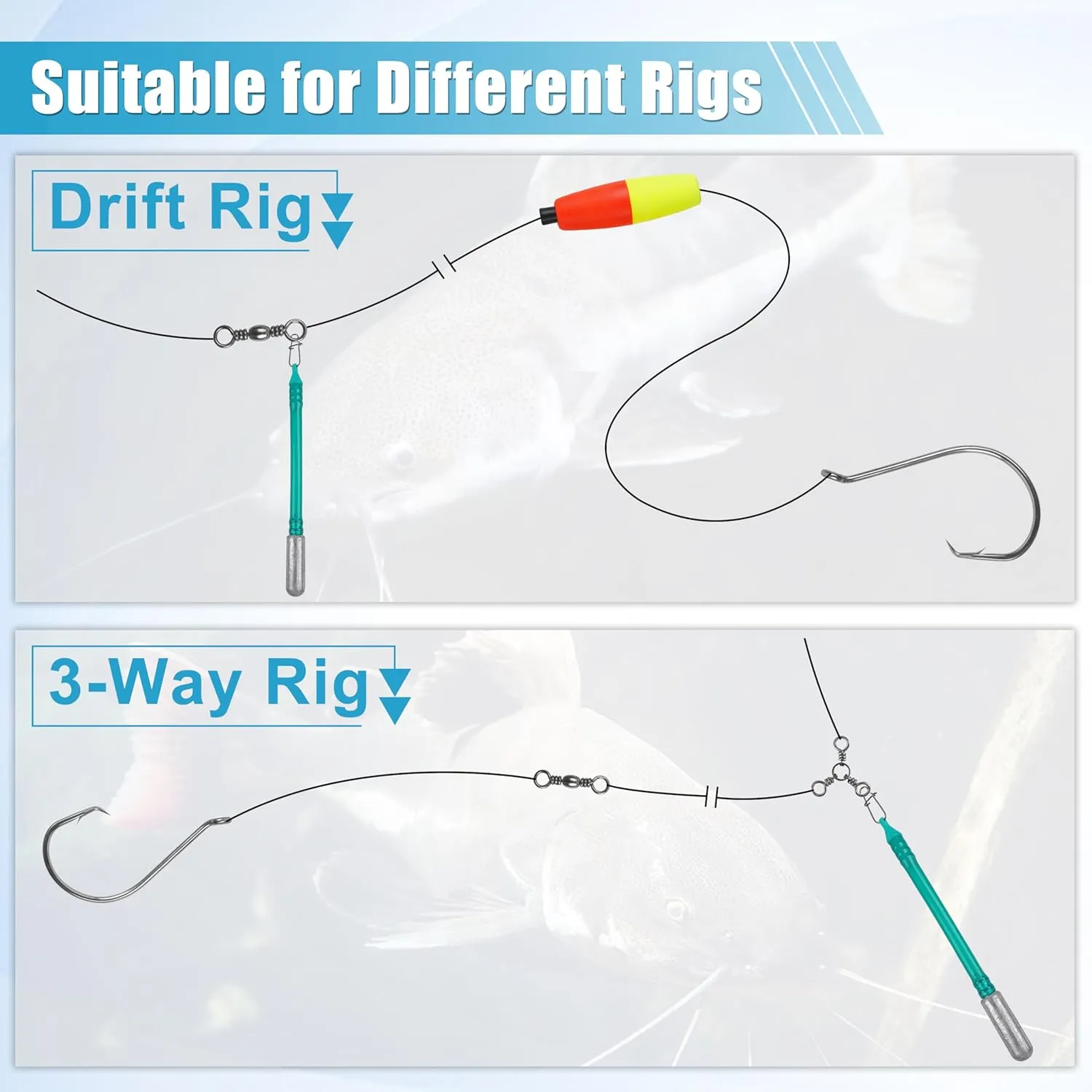 Dragging Weights for Catfish, 4pcs Drag Weight Catfishing No Snag Sinker Dragging Drift Weight for Bottom Bouncing, Trolling, Drifting, Snagless Catfish Sinker Weight