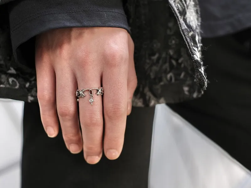 Drop Ornament Ring
